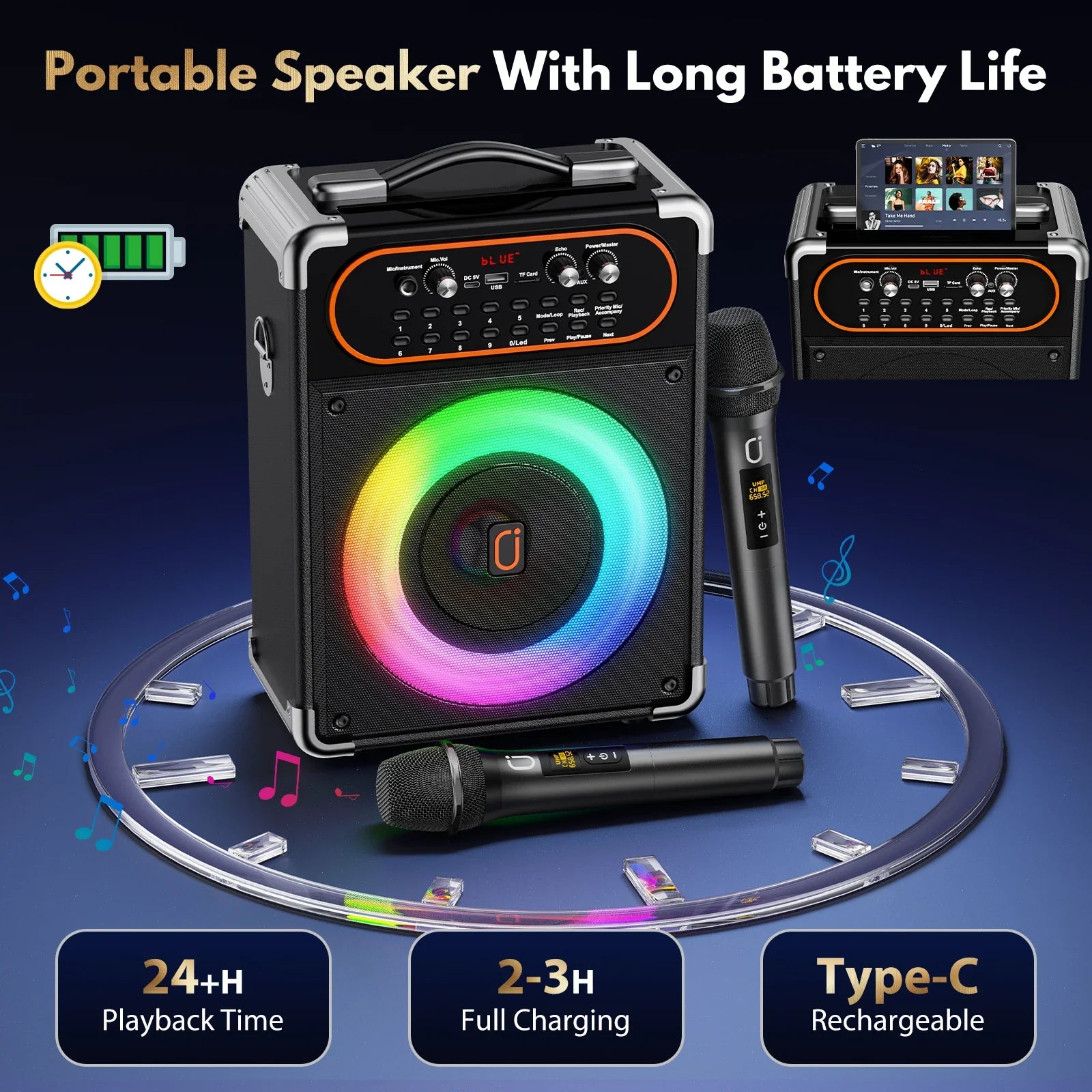Party-Ready Bluetooth Karaoke Set